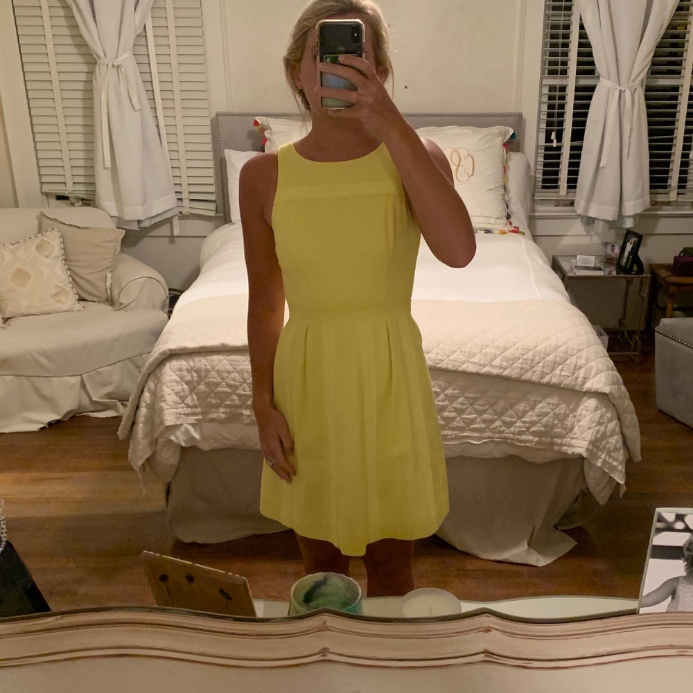 J Crew yellow sun dress